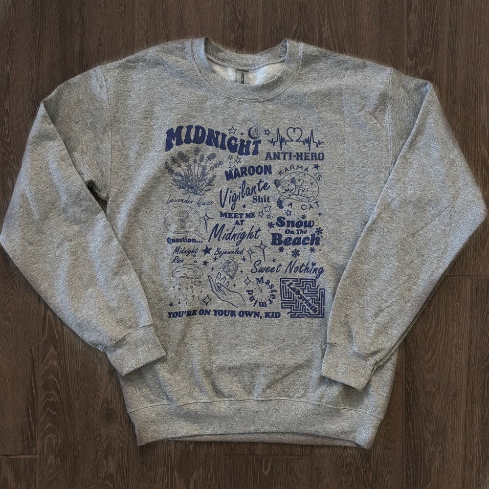 taylor swift midnights album crewneck